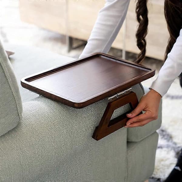 Armbordsbricka för Soffa, Kläms fast på Armstödet Brown