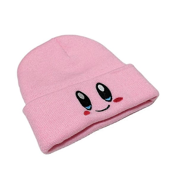 Anime Kirby Beanie Hatt Rosa Söt Bekväm Kawaii Anime Tema Vinter Höst Varma Skalle Hattar