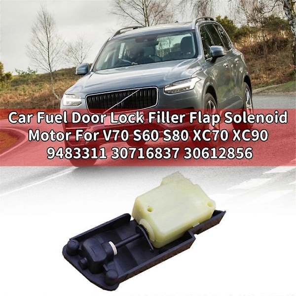 1 st 30612856 Bränslelucka Lås Fyllningsklaff Solenoid för V70 S60 S80 XC70 XC90 99-14 9483311 30716837 Tanklock Motor