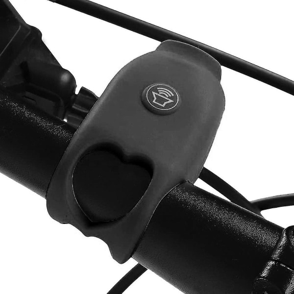 1 st cykelhorn, 120db elektriskt cykelhorn, högt cykelhorn, svart