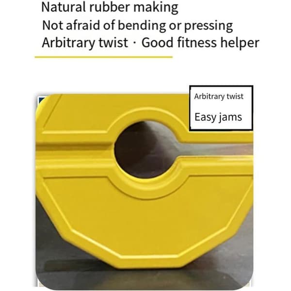 Fraktionsviktskivor - Set om 4 - Gult Gummi - 0,5 kg - För Hantlar och Kettlebells
