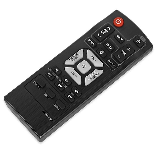 Ny COV30748160 Erstatningsfjernkontroll som passer for LG Soundbar COV30748164 COV30748128 NB2540 NB2540A NB2540D S24A1-W