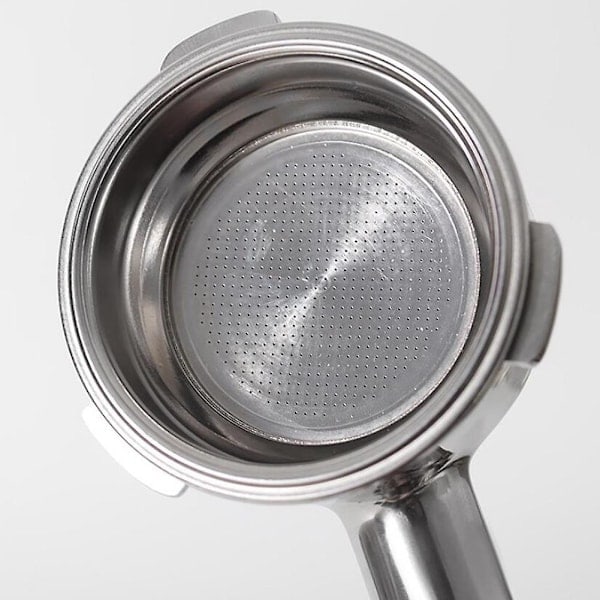 2 STK 51mm Kaffemaskiner i Rustfrit Stål Trykfilterkurv Pulverkurv Bundløs Kaffe