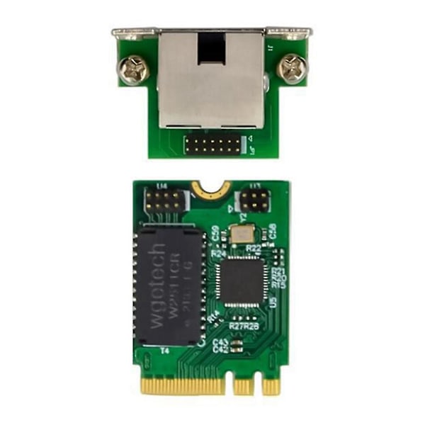 M.2 A+E 2.5G Ethernet-sovitin 2.5G/1G/100M Multi-Gigabit M.2 -verkkokortti 8125B COM