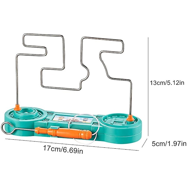 Don't Buzz Wire Game Bump Maze Toy Klassisk Bordspill, Wire Ringer Hånd Stabil E