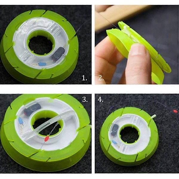 10 stk. Silikone Fiskeline Opbevaringsholdere Fiske Snell Rigs Gear Spole Tenkara Line Keeper