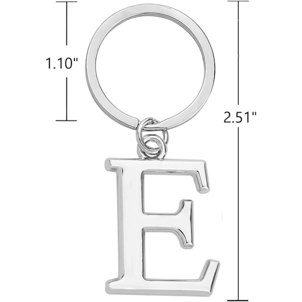 Nøglering Bogstav - Initial Alfabetet Nøglering Charm Bogstav E