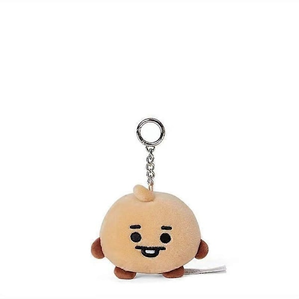 10CM Kawaii Line Friends Bt21 Tecknad Shooky Cooky Chimmy Rj Plysch Hänge Dessert Serie Nyckelring Hänge Plysch Docka Ornament pendant28 10CM