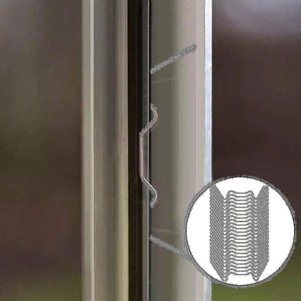 100 stk. Drivhusklips for glass, rustfritt stål drivhus vindusklips glasspanel festing