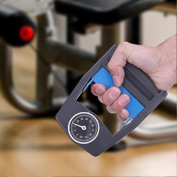 Handdynamometer Greppstyrkemätare, Elektronisk 0-130 kg Mätning, Bärbar Handgreppstränare för Hemmaträning och Fysioterapi Red