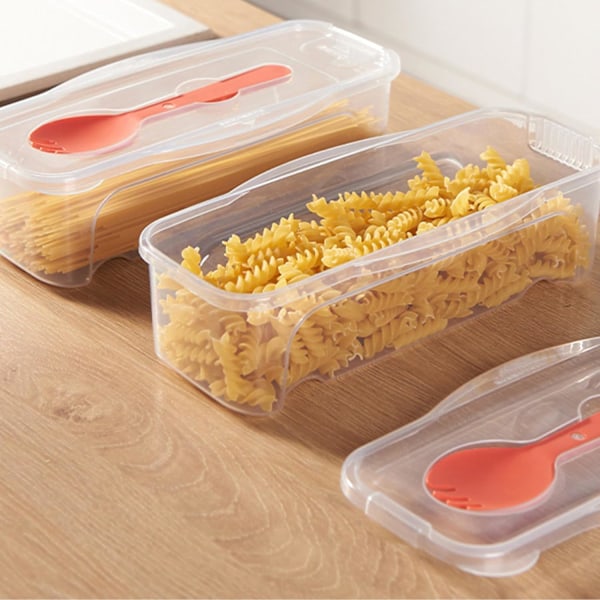 Mikrovågsugnskokare för pasta, mikrovågsskål med sil 1,3L pastakokare med lock ＆ gaffel värmebeständig transparent mikrovågsugn