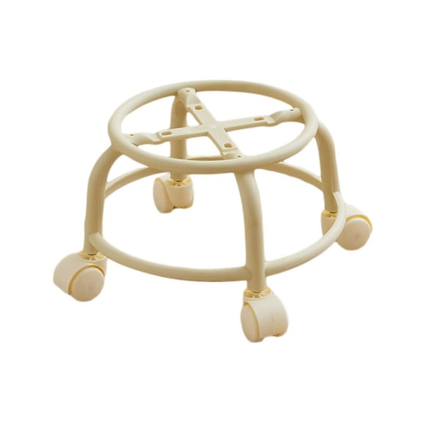 360° Roterande Rullpall Hushållspall Flyttbar Pall Lågt Buller Remhjul Låg Pall Universella Svängbara Hjul För Kök Hem Only Bottom Frame 30cmx28cmx6cm