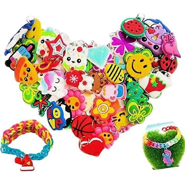 Loom Band Charm Armband Charm Charm för Loom Band Charm för Flickor Semesterpresent