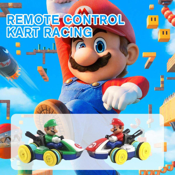 Kmoist Nintendo Super Mario Kart RC Bil Anti-Gravitasjon 1:18 Racing rød onesize
