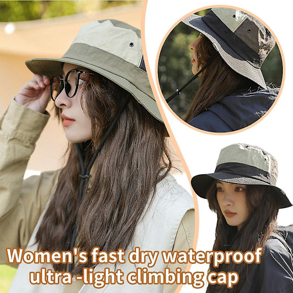 Hurtigtørrende Vandtæt Unisex Fiskerhat - Ideel til Sommer Vandreture! Navy blue