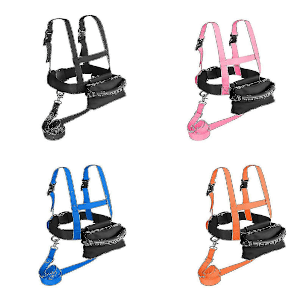 Skidsäkerhetssele för barn, nybörjarträning, skridskoåkning, snowboard js Blue