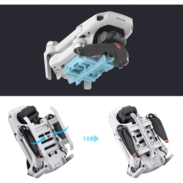 Mini 4K Landningsställ Förlängningar för DJI Mini 2/Mini SE/Mavic Mini Drönare Vikbara Höjd Förlängda Ben Tillbehör