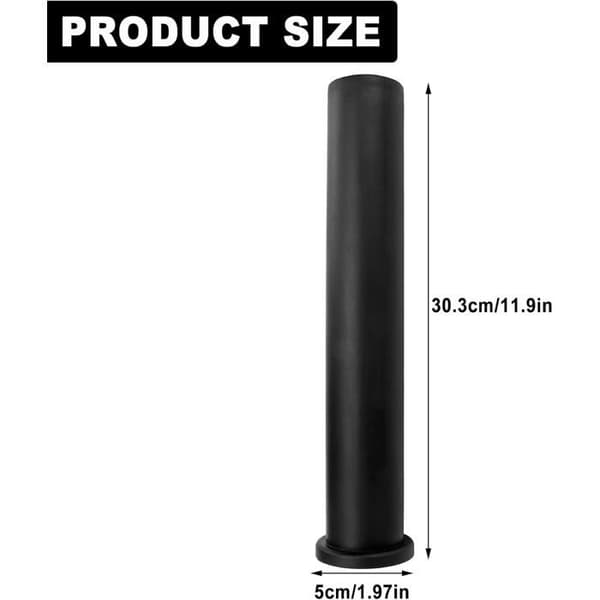 Håndvægt Adapter Manchet - 1 Stykke - Sort Nylon - 2,5 cm til 5 cm Konvertering - Til Vægttræning