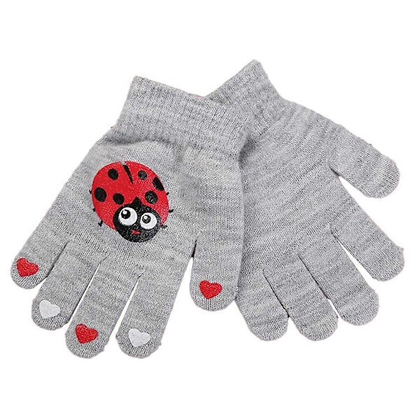 Barnehansker Vinter Strikkede Hansker Elastiske Hel-fingerhansker Votter for Gutter og Jenter Style 6