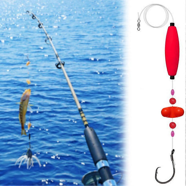 Malar Float Rigs Justerbara Positioner Fiskeutrustning Red 8 0 Hook