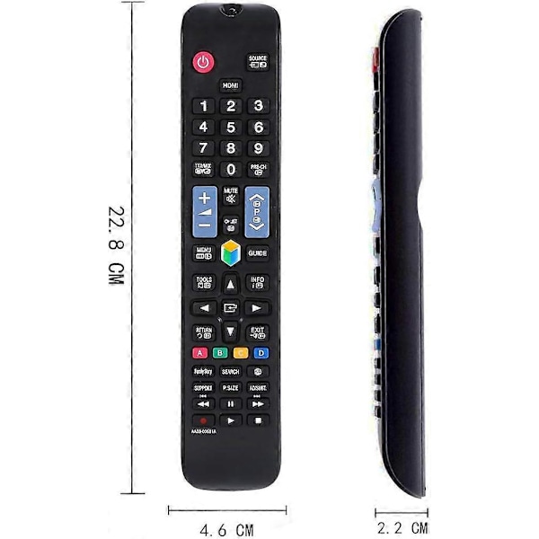 Udskiftning Samsung Smart TV Fjernbetjening AA59-00581A til Samsung Universal TV Velegnet til Samsung TV Fjernbetjening til Samsung Smart TV