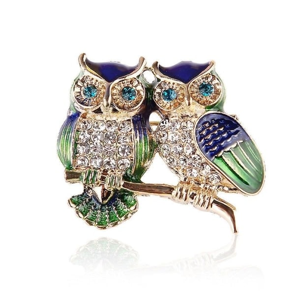 4 kpl Rhinestone Eläin Rintakoru Rhinestone Pöllö Rintakoruja Kristallikissa Rintakoruja Naisille Tytöille Syntymäpäivälahja