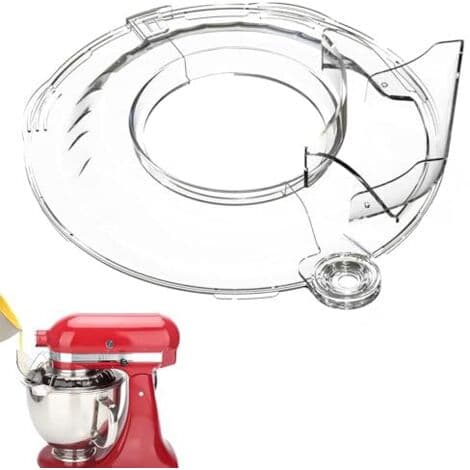 Erstatningsstænkskærm til KitchenAid 4,5 til 5 liters standmixere, klar stænkskærm til KitchenAid tilbehør, ideel stænkskærmsskål