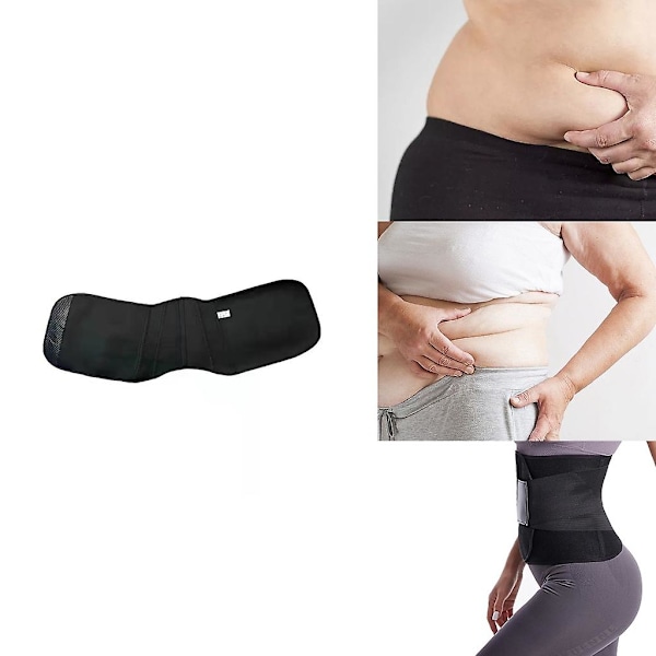Synnytyksen jälkeinen vatsatuki, vatsaside leikkauksen jälkeen - Keisarileikkauksen vatsatukikääre Black XXL