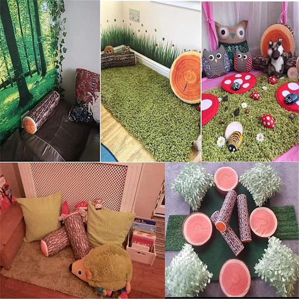 Kreativ Naturtræ Design Log Blød Stol Pude Puder Gave Hjem Sofa Camping Bil Dekorativ Gave Rejse