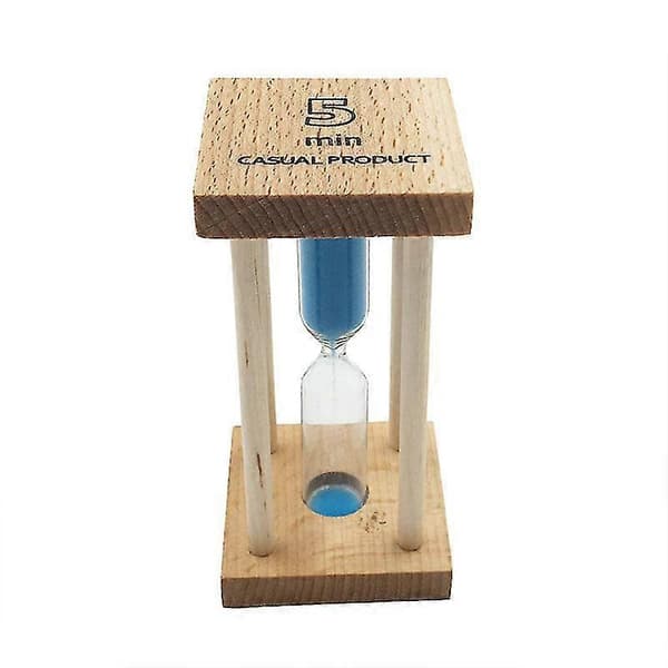 Timglas i trä 30 sekunder+1+2+3+5+10 minuter Timer Set Anpassade hantverksornament 6 st