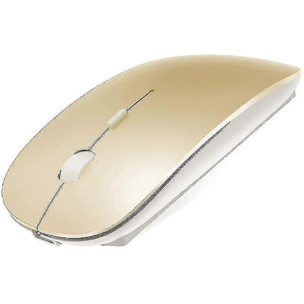 Trådlös Bluetooth-mus Kompatibel med Macbook Pro/macbook Air/ipad/laptop/imac/pc - ya Gold
