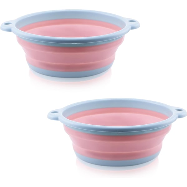 Hopfällbar Diskbänk, 2-pack 5L Vikbar Handfat Multifunktionell Utomhus Diskbänk Vikbar Diskbäcken