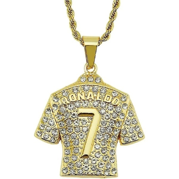 Miesten jalkapallopaita kaulakoru, Hip Hop Ronaldo nro 7 kaulakoru