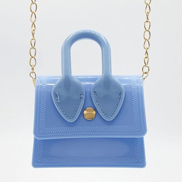 Damer Skuldervesker - Søte Quiltede Lærvesker - Små Håndvesker - Tote Messenger Vesker - Satchel for Tenåringsjenter Blue