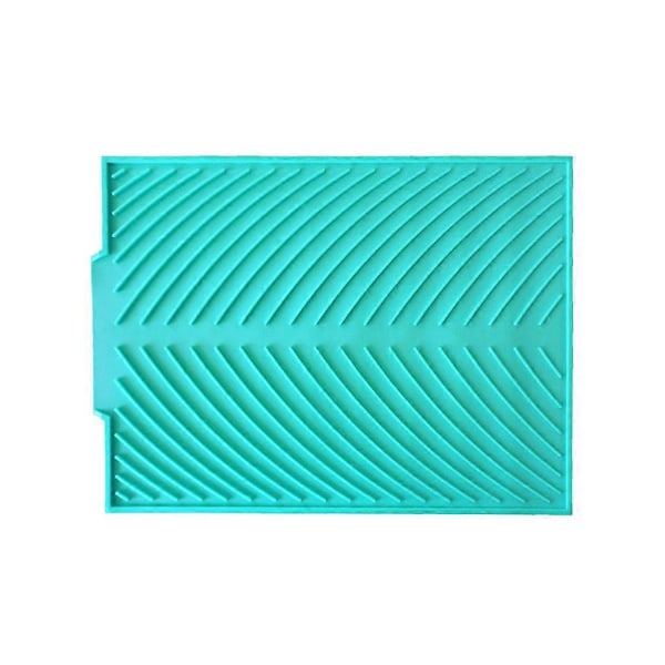 Opvaskemåtte, Silikone Afløbsbakke, Beskyttende, Varmebestandig, Bordplade Blue