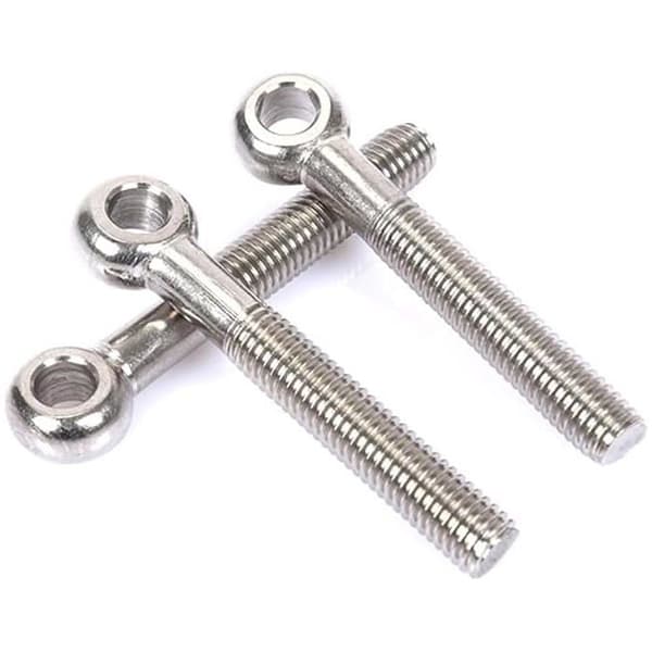Øyebolter, 304 rustfrie stålringer, lukkede sveisede øyeskruer M5×55mm, 5 stk