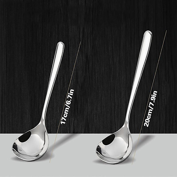 Miniøse i rustfrit stål 1/2/4 stk. Sovseske med glat overflade, poleret dyb serveringssuppe Silver