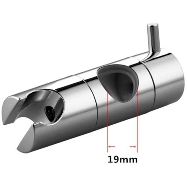 Suihkupään pidike, imukupilla kiinnitettävä käsisuihkupään pidike, seinään kiinnitettävä suihkupään pidike, universaali vaihdettava suihkusuutin (19 mm, hopea)