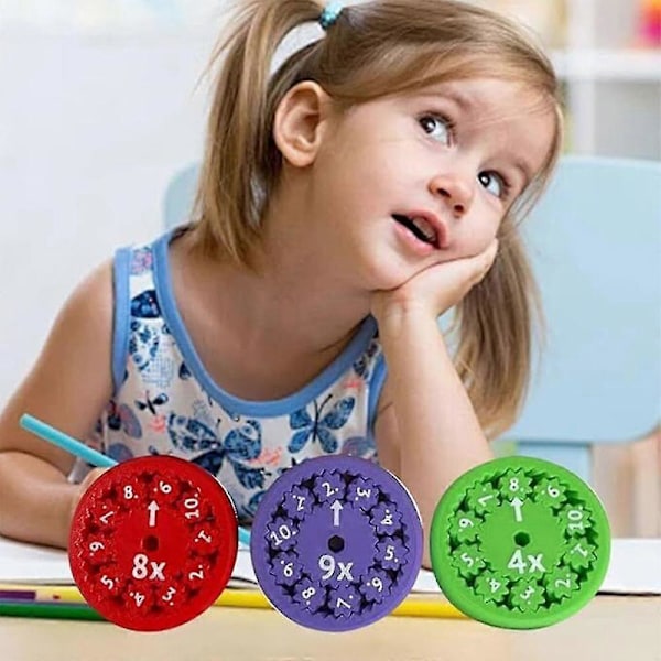 2024 Nye Matematik-Fakta Spinners til Fidgeters, der Lærer Matematik Division og Multiplikation på (add Or Subtract 9) 2 Set-18pcs