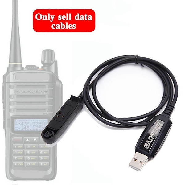 Programmeringskabel för BaoFeng UV-9R PLUS A58 BF-9700 Walkie-talkie Data