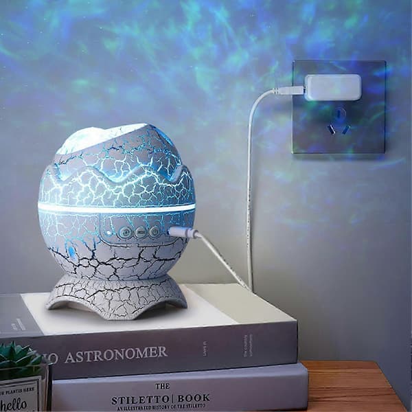 2025 Dinosaur Egg LED-projektorlys Bluetooth-kompatibel Stjerne Ambient Light for jul Killer Blue