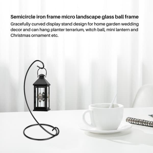 12-pack Prydnadsställ, 23 cm Högt Hängställ för Hängande Globformade Luftväxter, Terrarium