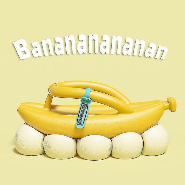 Moderigtige bananformede flip-flops til par, bløde og komfortable hjemmesko til indendørs brug Avocado 40 41