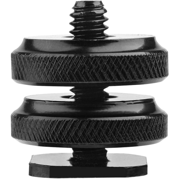Kamerablixtfäste till 1/4 \"-20 Stativskruv Adapter, Blixtfäste för DSLR Kamerarigg (2-pack)
