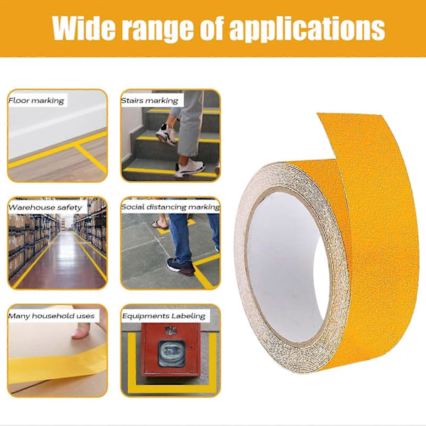 Rulle Udendørs Pickleball Bane Markerings Tape Badminton Gym Begrænsningsmarkering Skridsikker Tape Sportsbane Grænse Tape til Basketball Tennis Pickleball Cou