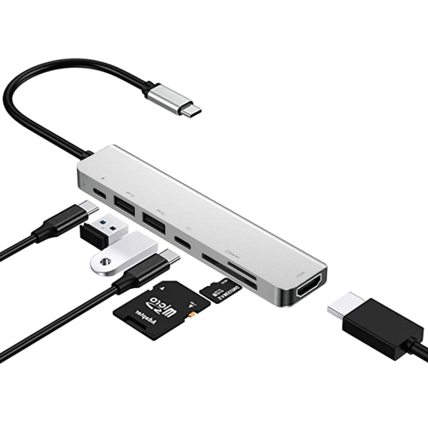 USB C Hub Adapter Dongle 4k 60hz HDMI