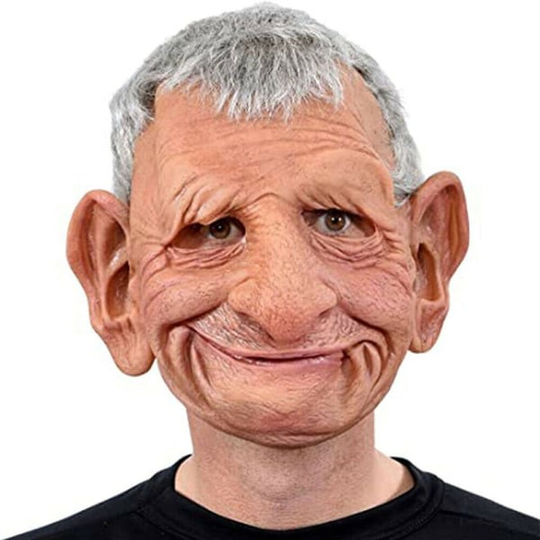 Realist Old Man Mask Latex Mask för Karneval Halloween C C