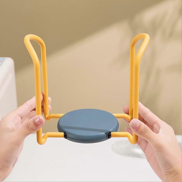 Skålorganisatör med infällbart torkställ, 15 cm, Gul/Blå, 1-pack -Sy