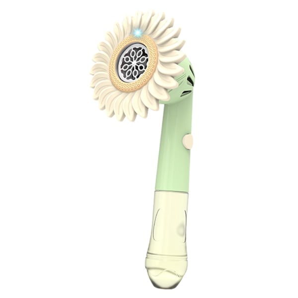 Bubbelmaskin Solrosform Handhållen Med Ljus För Småbarn Utomhus Green