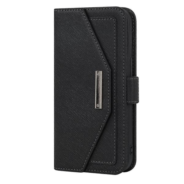 Nahkainen kaulanauhakotelo iPhone 13 Pro Maxille Black